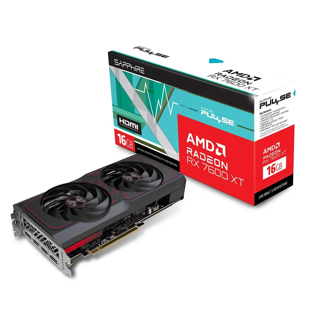 Sapphire Pulse AMD Radeon RX 7600 XT Gaming OC Edition
Sapphire Pulse AMD Radeon RX 7600 XT Gaming OC Edition